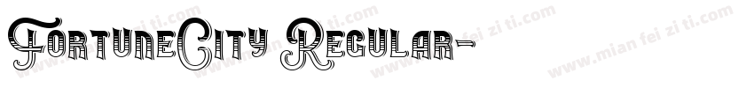 FortuneCity Regular字体转换